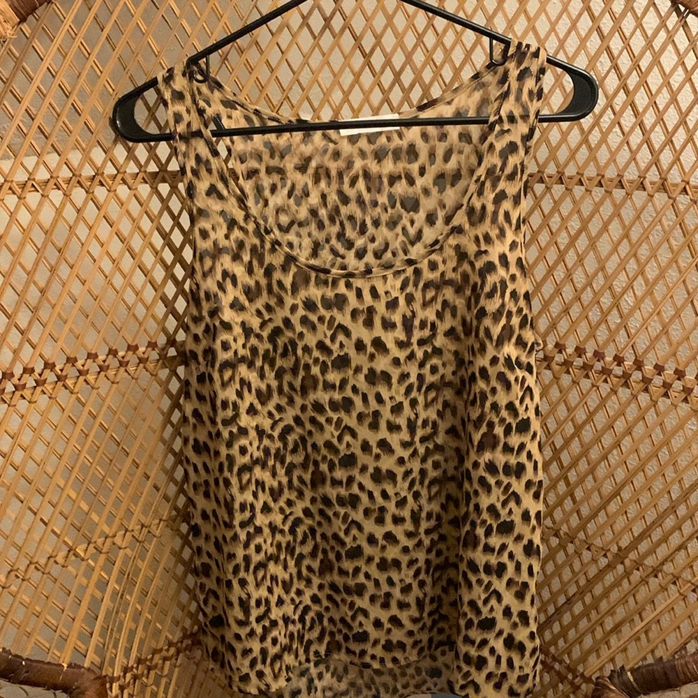 Ambience Apparel Leopard Tank in Medium